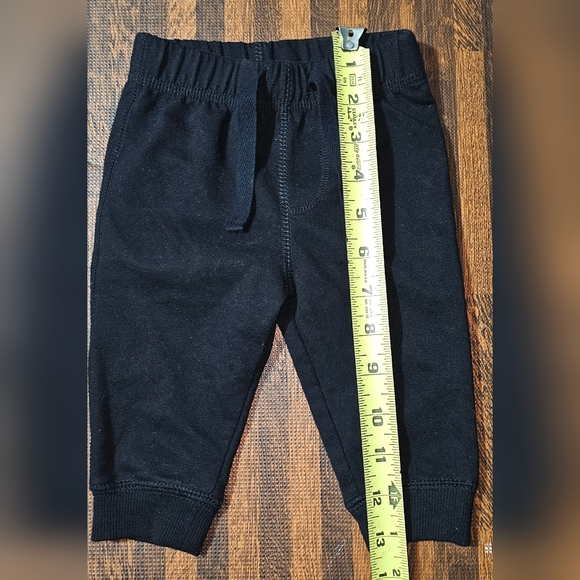 First Impressions Baby Drawstring Sweatpants Jogger Black 3-6 Months - Picture 3 of 4